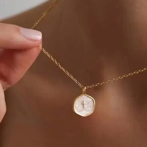 Cross Pearl Necklace